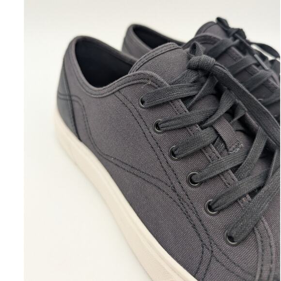 Abound Neely Platform Sneakers Men's Canvas Lace Up Shoes Black Size US11M EU44 - Picture 12 of 13